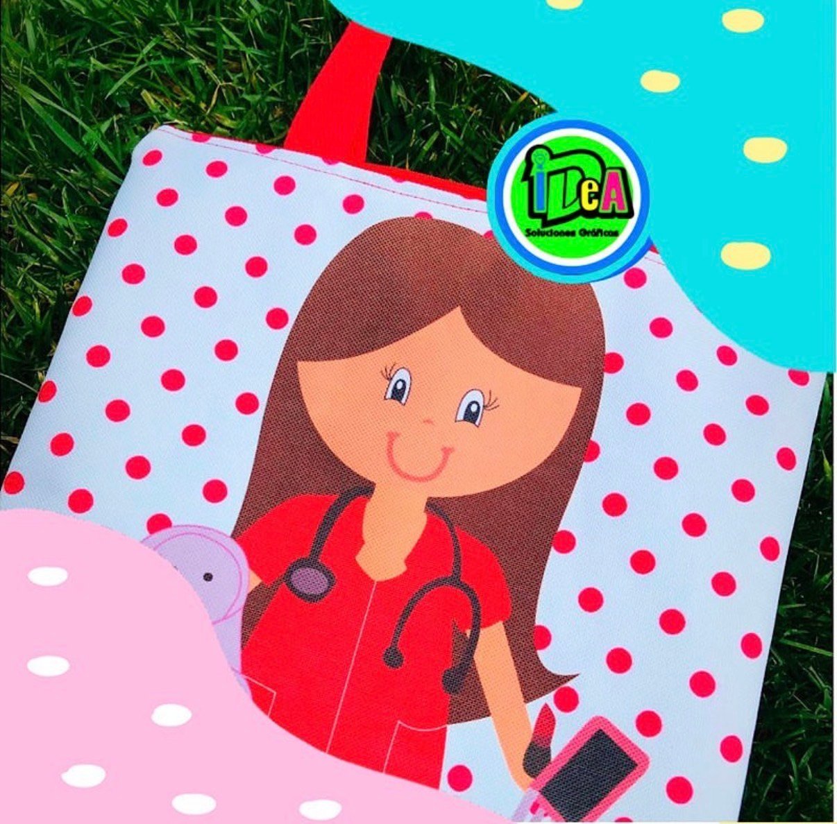 Bolso engomado personalizado